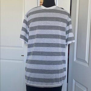 Gray Striped Men's T-Shirt